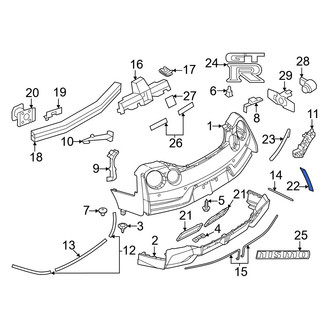 Nissan OE - Rear Left Bumper Protection Pad