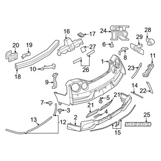 Nissan OE - Rear Bumper - Bumper & Components (Nismo)