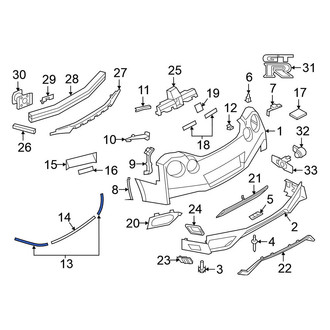 Nissan OE - Outer Bumper Seal