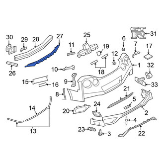 Nissan OE - Rear Bumper Impact Absorber