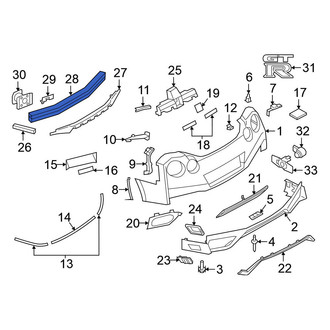 Nissan OE - Rear Bumper Impact Bar