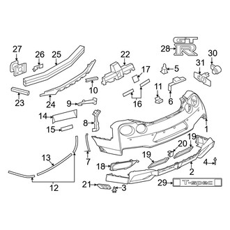 Nissan OE - Rear Bumper - Bumper & Components (Premium / Skyline Edition / T-spec / T-spec Takumi Edition)