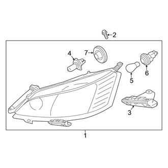 Nissan OE - Front Lamps - Headlamp Components
