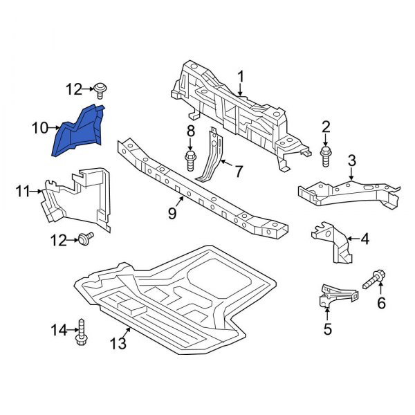 Radiator Support Air Duct