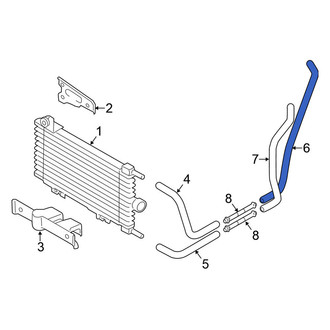 Nissan OE - Front Lower Automatic Transmission Oil Cooler Hose