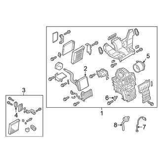 Nissan OE - Air Conditioner & Heater - Evaporator & Heater Components