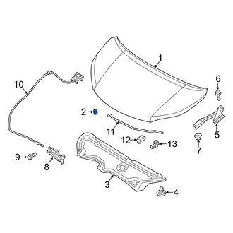 Nissan OE - Front Hood Stop Buffer