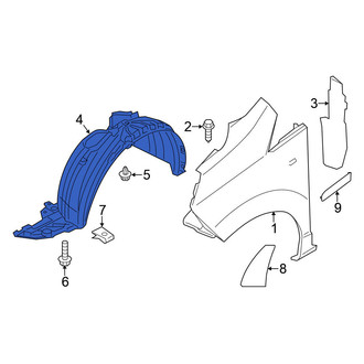 Nissan OE - Front Left Fender Splash Shield