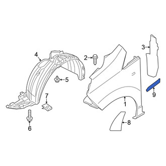 Nissan OE - Front Left Fender Molding