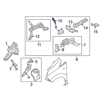 Nissan OE - Right Frame Side Member Reinforcement