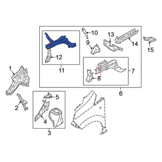 Nissan OE - Left Frame Side Member Reinforcement