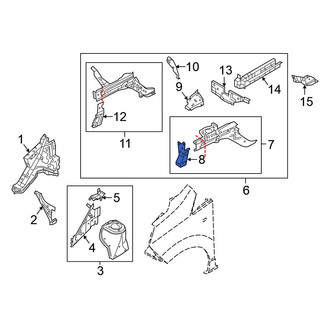 Nissan OE - Front Left Frame Rail End