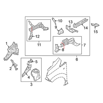 Nissan OE - Front Left Frame Side Member Assembly