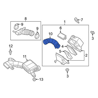 Nissan OE - Rear Engine Air Intake Hose