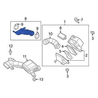 Nissan OE - Rear Engine Air Intake Hose