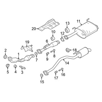 Nissan OE - Exhaust System - Exhaust Components