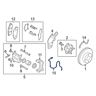 Nissan OE - Front Left ABS Wheel Speed Sensor