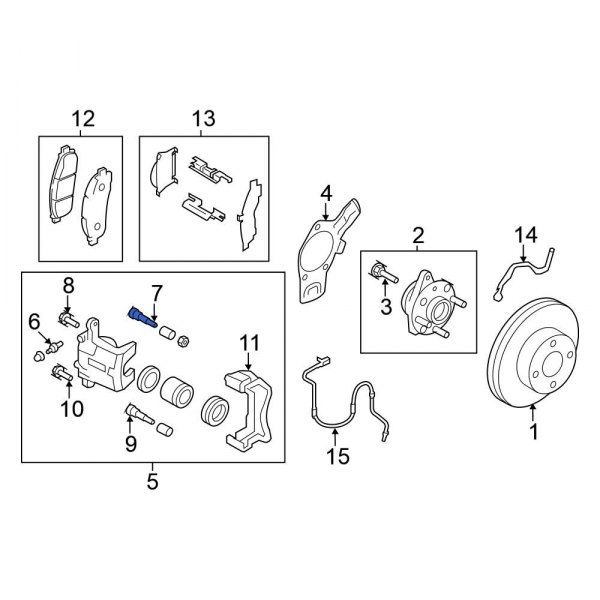 Disc Brake Caliper Pin