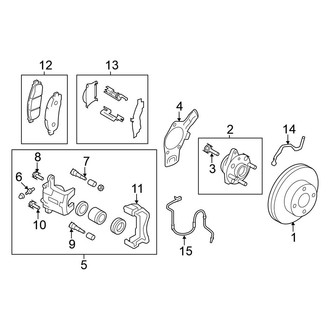 Nissan OE - Front Suspension - Brake Components