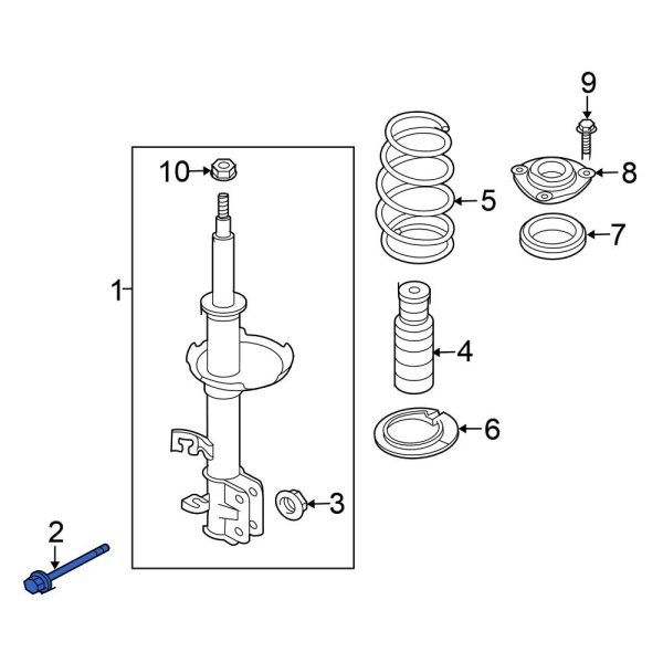 Suspension Strut Bolt