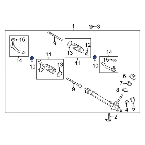 Steering Tie Rod Nut