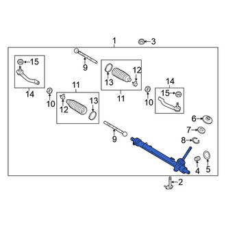 Nissan OE - Front Rack And Pinion Rack Gear