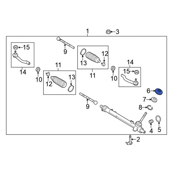 Rack and Pinion Cap