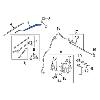 Nissan OE - Front Left Wiper Arm