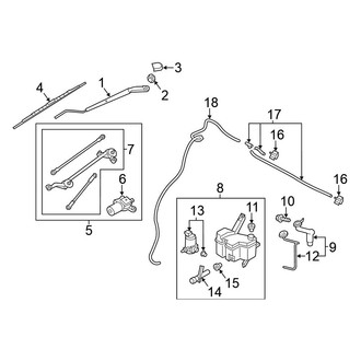 Nissan OE - Windshield - Wiper & Washer Components