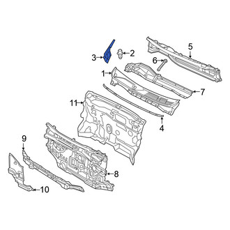 Nissan OE - Left Cowl Side Panel