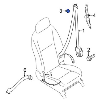Nissan OE - Front Seat Belt Anchor Plate Cover
