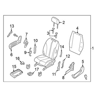 Nissan OE - Seats & Tracks - Passenger Seat Components