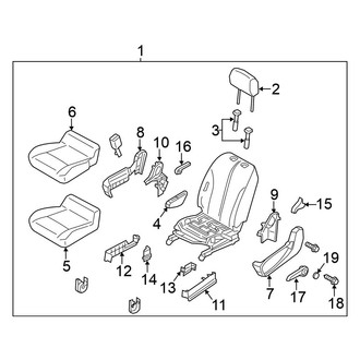 Nissan OE - Seats & Tracks - Driver Seat Components