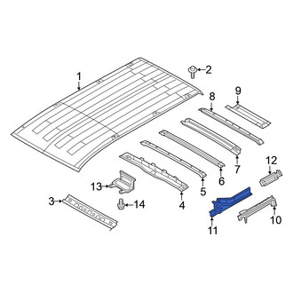 Nissan OE - Front Left Roof Side Rail