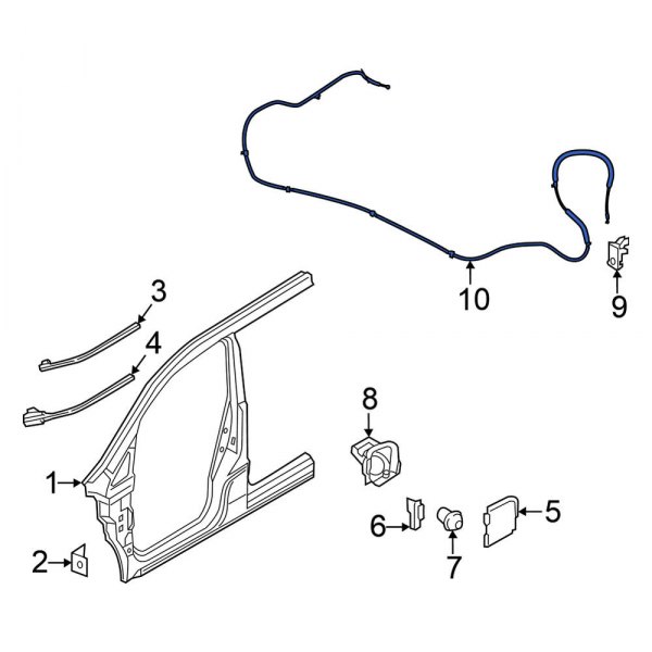 Fuel Filler Door Release Cable