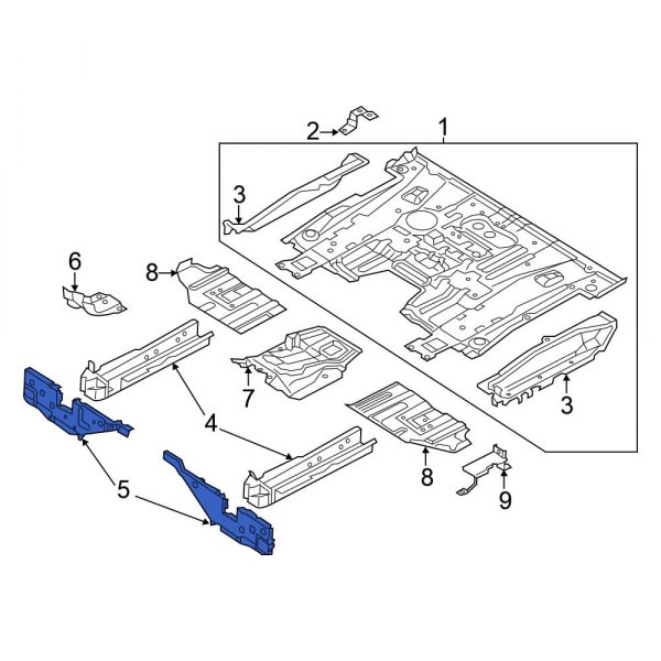 Floor Pan Crossmember