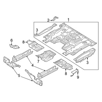 Nissan OE - Pillars, Rocker & Floor - Floor & Rails
