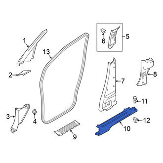 Nissan OE - Rear Left Door Sill Plate