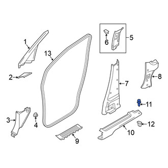 Nissan OE - Door Sill Plate Clip