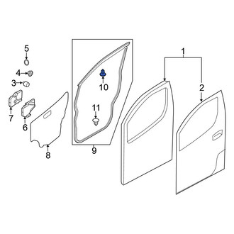 Nissan OE - Door Panel Insulation Clip