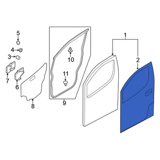 Nissan OE - Front Left Outer Door Outer Panel