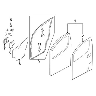 Nissan OE - Front Door - Door & Components