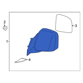 Nissan OE - Front Left Door Mirror