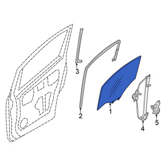 Nissan OE - Front Left Door Glass