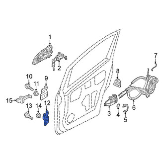 Nissan OE - Front Left Lower Door Hinge
