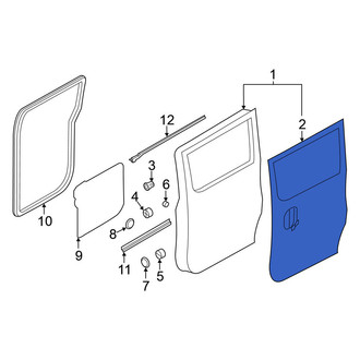 Nissan OE - Left Outer Sliding Door Trim Panel