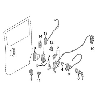 Nissan OE - Side Loading Door - Lock & Hardware (Handle & Lock Components)
