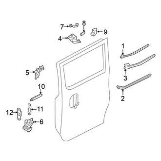 Nissan OE - Side Loading Door - Lock & Hardware (Track Components)