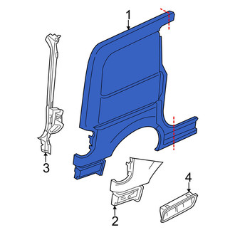 Nissan OE - Left Inner Quarter Panel