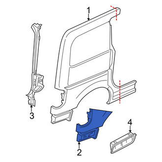 Nissan OE - Rear Left Lower Quarter Panel Extension